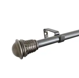 Steel <b>curtain</b> rod with bracket wholesale for home decor window <b>accessories</b> room bathroom living room kitchen hotel <b>curtain</b> rod - Product Image 1