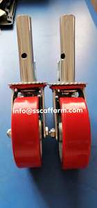 Roue pivotante en PU essentielle pour la construction Échafaudages de conception moderne avec mobilité facile - Product Image 2