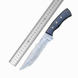 Premium B2B acheteurs en gros détaillants Couteau en acier Damas fait à la main avec manche noir et étui en cuir Design personnalisable - Product Image 6