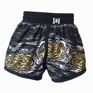2025 personnalisé marque privée Muay Thai Shorts Mma Shorts de boxe impression par Sublimation Bjj formation enfants hommes Muay Thai pantalons courts - Product Image 6