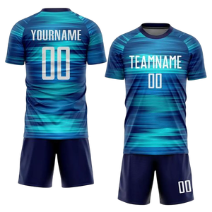 Conjunto de uniforme de fútbol personalizado al por mayor, hecho con material suave y transpirable, perfecto para entrenamientos, ligas, academias y partidos de clubes. - Product Image 3