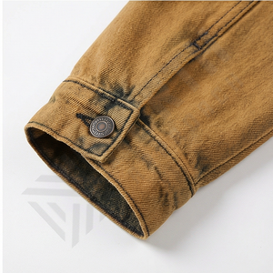 Veste en jean vintage pour homme 2025, style vintage, tissu en coton de haute qualité, boutonnée, légère, pour le confort des hommes - Product Image 5