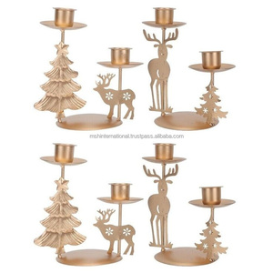 Wholesale Home Decor Christmas Tree Shape Glass Tealight Candle <b>Holder</b> for Gift - Product Image 1