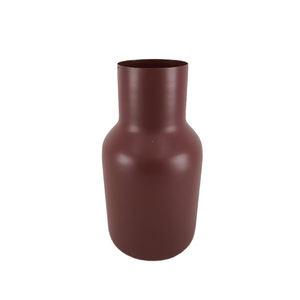 Vajilla de aspecto fabuloso, florero decorativo de hierro para el hogar y la decoración de la boda, jarrón de Metal, Color Beige hecho a mano a granel - Product Image 4