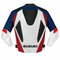 Veste de sécurité de course de moto d'hiver blindée en cuir personnalisée en gros pour les coureurs Suzuki-Équipement de protection respirant