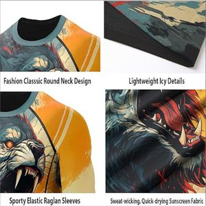 2024 última camiseta de Surf Unisex estándar de todos los tiempos de manga larga 'Rush Guard' UPF 50 protección solar precio competitivo - Product Image 4