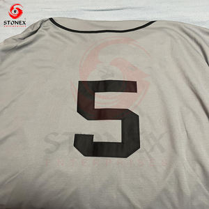 Camiseta de Béisbol Deportiva Unisex de Talla Grande con Logotipo Personalizado al por Mayor, Sublimación, Secado Rápido, Transpirable, Bordado Personalizado - Product Image 4