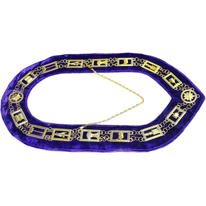 Chaîne de collier maçonnique Chaîne de collier maçonnique personnalisée NOUVELLE Collarette à vendre à bas prix meilleure qualité - Product Image 6