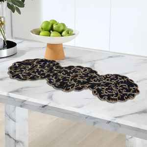 Napperon perlé Chargeur rond fait à la main pour salle à manger de luxe et décor de vacances Pièce unique perlé à la main, napperon, pendaison de crémaillère - Product Image 4