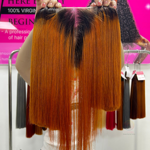 ผมตรงกระดูก SDD แบบเส้นผมดิบแบบเส้นผมสีขิงแบบสองชั้น - Product Image 5