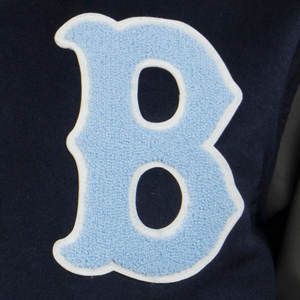 Blouson universitaire en laine et cuir pour homme, collection Hiver 2025, avec rembourrage en polyester de haute qualité, coupe droite, style baseball universitaire, streetwear, enduit coupe-vent - Product Image 2