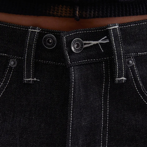 กางเกงยีนส์ทรงหลวมสำหรับผู้ชายกางเกงยีนส์ทรงหลวมสไตล์วินเทจซีดจางโลโก้ตามสั่งสำหรับ2025 - Product Image 5