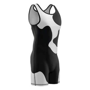 Prix bon marché Impression personnalisée Sportswear Singlet Suit Wrestling Singlets - Product Image 3