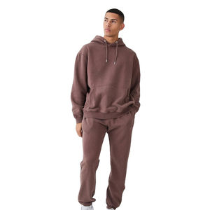 Chándal de entrenamiento de algodón de alta calidad para hombre, ropa deportiva de diseñador, ropa de invierno, opción de talla grande, patrón sólido, OEM ecológico - Product Image 6