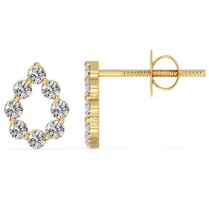 ต่างหูทรงลูกแพร์ เครื่องประดับเพชรที่เพาะเลี้ยงในห้องปฏิบัติการ - Product Image 2