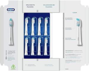 Têtes de brosse à dents de rechange Oral-B Clean - Original pour brosses à dents soniques-Têtes de brosse, lot de 8 - Product Image 4