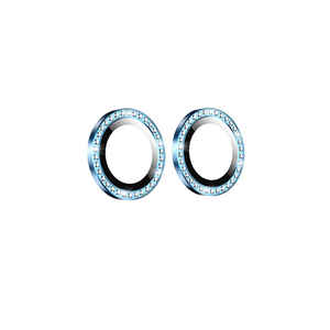 Protector de Lente de Cámara TYGO CL-06 Azul Premium con Anillo Metálico y Cristal Templado para iPhone 12 - Product Image 1