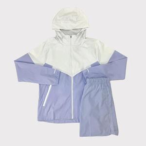 Custom Logo Waterproof Lightweight Polyester Nylon Fit Wind Breaker <b>Men</b> Track Suits Outdoor Nylon Windbreaker Tracksuit <b>Set</b> <b>Men</b> - Product Image 1
