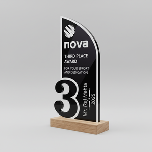 Trofeo de Acrílico Grabado, Pulido, Elegante y Duradero de Alta Calidad para Premios Académicos, Corporativos, Reconocimiento a Estudiantes y Empleados, al por Mayor - Product Image 4