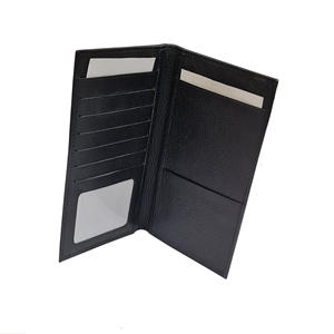 Portefeuille de voyage en cuir véritable ADORA avec protection RFID, fermeture pliante, design unisexe, modèle ADATW-0303 - Product Image 3