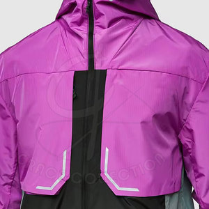 Conjuntos para correr con cierre de cremallera para color personalizado Conjuntos cortos cortavientos ligeros de alta calidad - Product Image 3