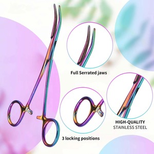 Pince à pêche dentelée en acier inoxydable de qualité supérieure personnalisée, ensemble de 12 pièces, outil de toilettage pour animaux de compagnie multifonctionnel, outil de pointillage à crochet - Product Image 6