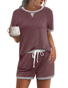 Survêtement deux pièces pour femme en molleton surdimensionné uni, style streetwear, fermeture éclair intégrale, broderie, 2026 - Product Image 2