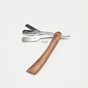 Maquinilla de afeitar facial más vendida, maquinilla de afeitar recta para hombre de garganta cortada de acero inoxidable para suministros de peluquero - Product Image 5