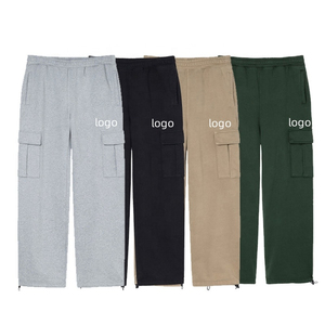 Logo personnalisé Pantalon de sport cargo de haute qualité à la mode Pantalon de jogging pour homme Pantalon de survêtement ample à jambe droite pour homme - Product Image 1