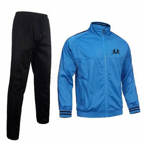 Survêtement de sport avec pantalon de jogging et veste à glissière complète pour l'entraînement Survêtement de sport pour hommes avec coupe confortable - Product Image 3
