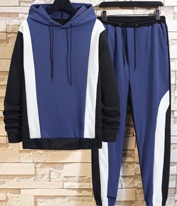 Ensemble pantalon de survêtement et sweat à capuche en coton doux et respirant pour hommes pour un confort quotidien - Product Image 4