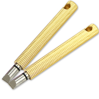 Couteau de nettoyage pour rainures plates de têtes de clubs de golf, outil de rainurage et d'affûtage pour rainures en U, en V et en forme de stylo, pour rainures droites et profondes