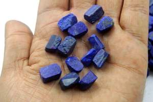 25 Piece Natural <b>Lapis</b> <b>Lazuli</b> Gemstone 12-14 MM Crystal Size Highly Valuable Metamorphic Rock Untreated Raw for Jewelry Making - Product Image 5