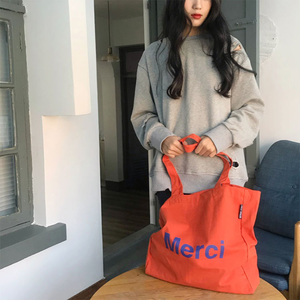 100% sac fourre-tout en toile de coton naturel de qualité supérieure Logo imprimé personnalisé motif rayé réutilisable Style commercial écologique - Product Image 4