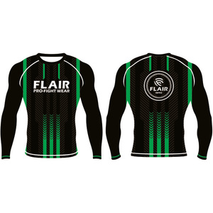 Custom Durable Nylon <b>BJJ</b> <b>Rash</b> <b>Guard</b> Long UV Protection Anti-UV Compression Shirt Breathable and Comfortable - Product Image 4