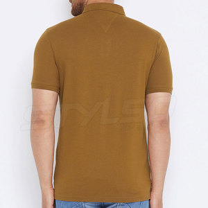 T-shirt polo à séchage rapide pour hommes, vêtements de sport unisexe respirants, tissu tricoté à motif solide, adapté à l'extérieur - Product Image 4