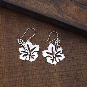 Pendientes de Diseño Bohemio con Flores, Pendientes Tribales de Latón para Mujer, Chapados en Plata, con Flores Colgantes, para Venta al por Mayor/OEM/ODM - Product Image 5