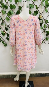 Vestido Maxi holgado con estampado digital, ropa occidental para mujer, proveedor indio, disponible a un precio asequible - Product Image 3