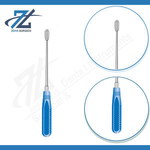 Juego de Instrumentos Quirúrgicos de Acero Inoxidable Capener Lamina Curette, Mango Azul de Acetal, 300 mm de Largo, 12x32 mm, Certificado CE, Alta Calidad - Product Image 3