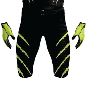 Uniforme de fútbol americano sublimado de poliéster 100% negro para hombre, Jersey corto transpirable Parot Green Tackle Twill Team Gear - Product Image 5