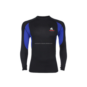 Rashguard de compression respirant à manches longues pour entraînement BJJ Jiu Jitsu, en polyester, coupe ajustée, personnalisé en usine - Product Image 5