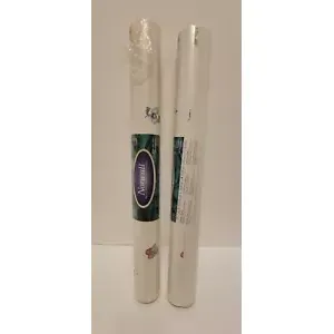 Rouleaux de papier peint vintage bleu floral fraise NORWAL 2 feuilles enduites de vinyle préencollé 56 pieds carrés - Product Image 1