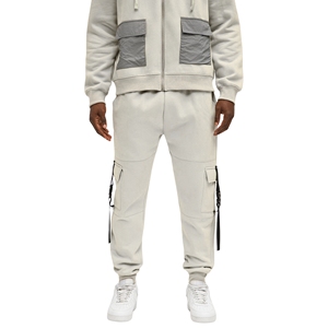 Ensemble de vêtements de sport coupe-vent 2 pièces respirant imprimé Colorblock Survêtement décontracté de couleur unie pour adultes Écologique pour le printemps - Product Image 4