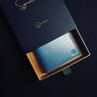 Emballage écologique de marque privée, boîte de portefeuille commerciale personnalisée, matériau recyclable, boîte-cadeau avec extracteur de ruban