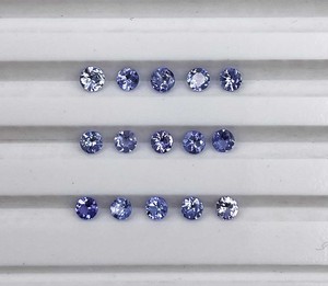 Haute qualité 50pcs IGI certifié naturel Tanzanite rond bleu perles en vrac 2-5 MM pour la fabrication de bijoux pierres précieuses - Product Image 2