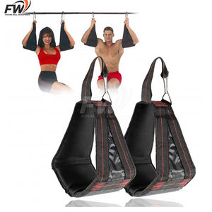 Sangle robuste personnalisable de haute qualité pour exercices de levage des jambes avec grands anneaux en D et connecteurs rapides – Super Vente - Product Image 1