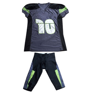 Gran oferta, conjuntos de camisetas de fútbol americano personalizadas, 4 vías, elásticas, pesadas, Spandex, transpirables, cortas, todas las tallas grandes, personalizadas - Product Image 3