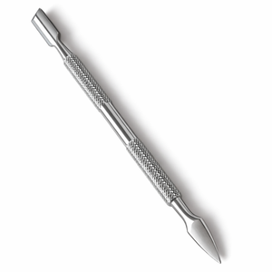 Empujador de Cutículas de Doble Punta de Acero Inoxidable de Alta Precisión, Herramienta Profesional para Limpieza de Uñas, Manicura y Pedicura, con Agarre Antideslizante - Product Image 1