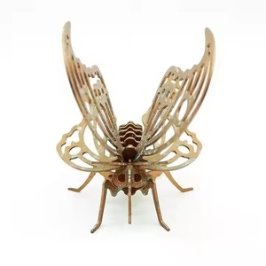 Décor de mur de papillon de luxe du fabricant du Vietnam maison intérieur canapé Photo métal matériel décor à la maison en gros - Product Image 5