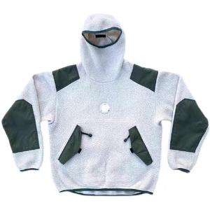 Sudadera con capucha de lana de invierno Unisex, Sudadera con capucha de cara con bolsillo, peso pesado, grueso, mantiene el calor, sudaderas con capucha de punto de invierno personalizadas sólidas - Product Image 1